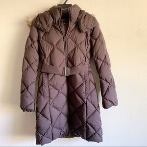 UNIQLO WARM DOWN PUFFY JACKET WITH REMOVABLE HOOD - SIZE S